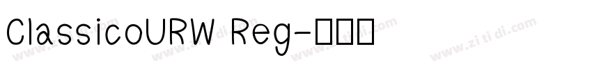ClassicoURW Reg字体转换